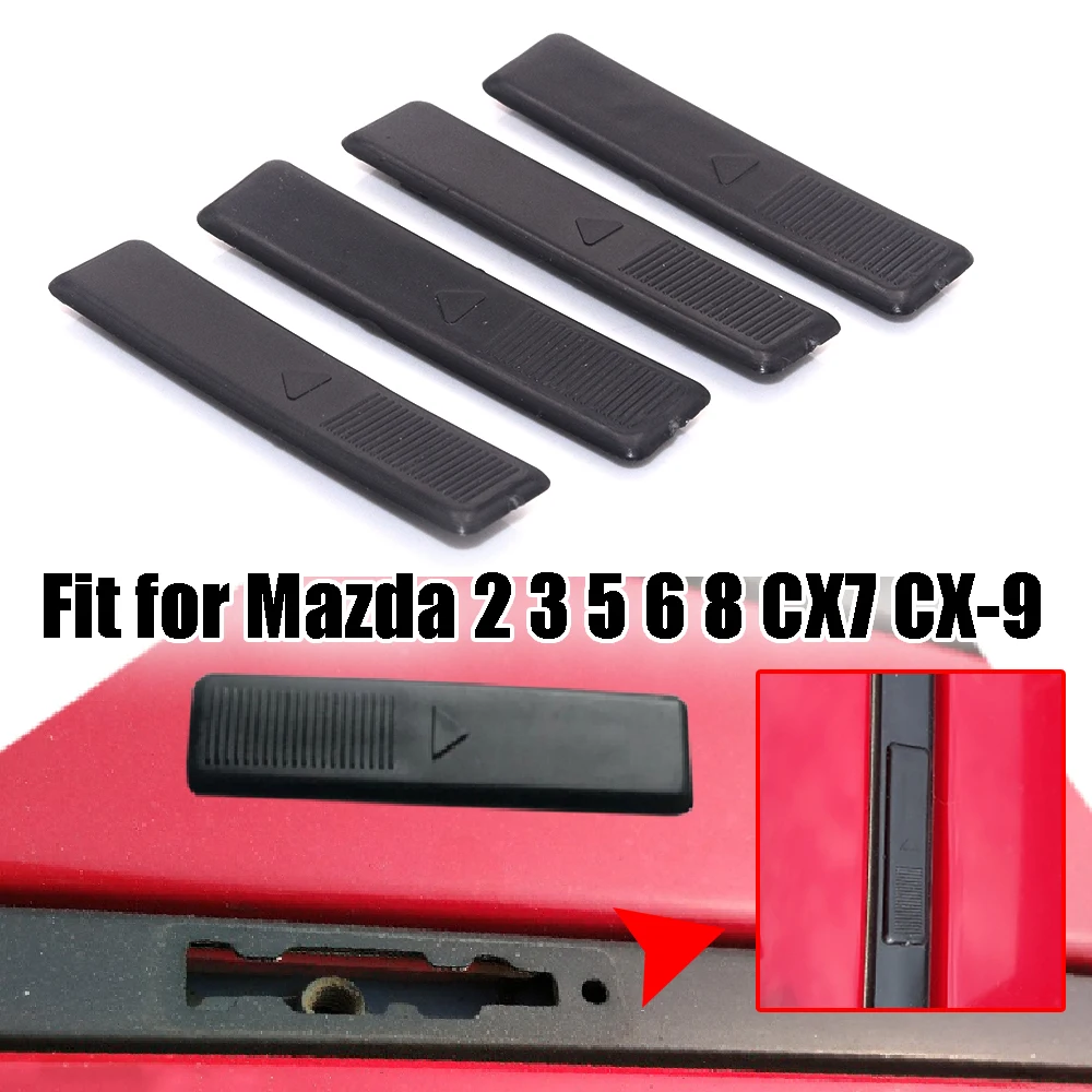 4 Stuks Auto Exterieur Zwart Plastic Dak Strip Cover Geschikt Voor Mazda 2 3 5 6 Cx7 Mouldop GJ6A-50-5A1 Gj6a505a1 Accessoires