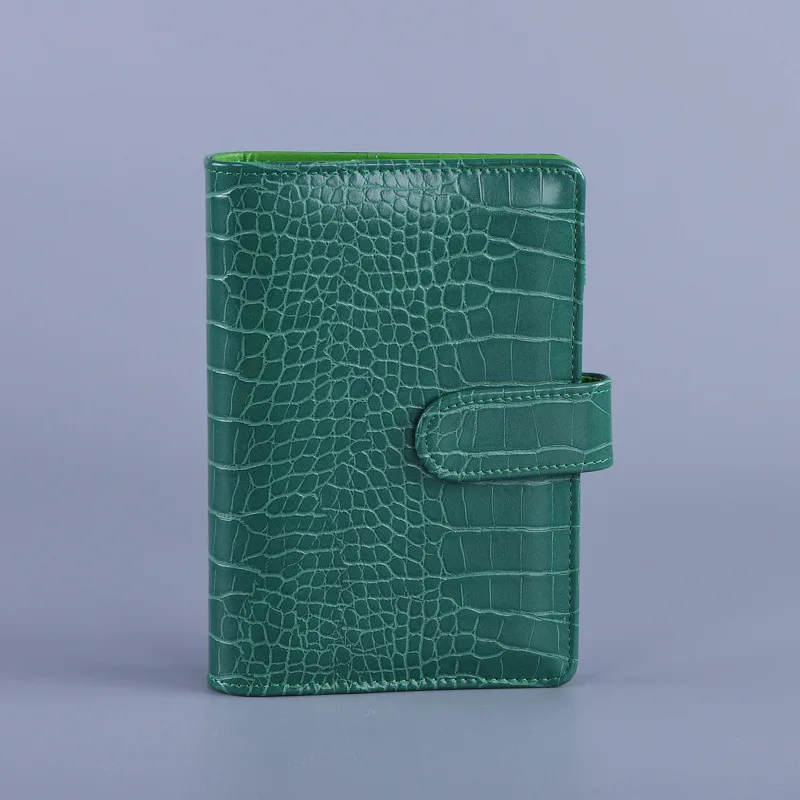 A5/A6 PU Bitterkoekje Krokodil Patroon Losbladige Alleen Cover Binder Zuivelreizigers Lederen Notitieboekje