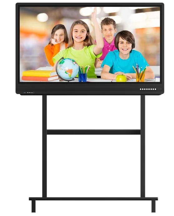 Tableros de presentación digitales para enseñanza electrónica, monitor interactivo con pantalla táctil, pizarra blanca para tv inteligente de 75 pulgadas