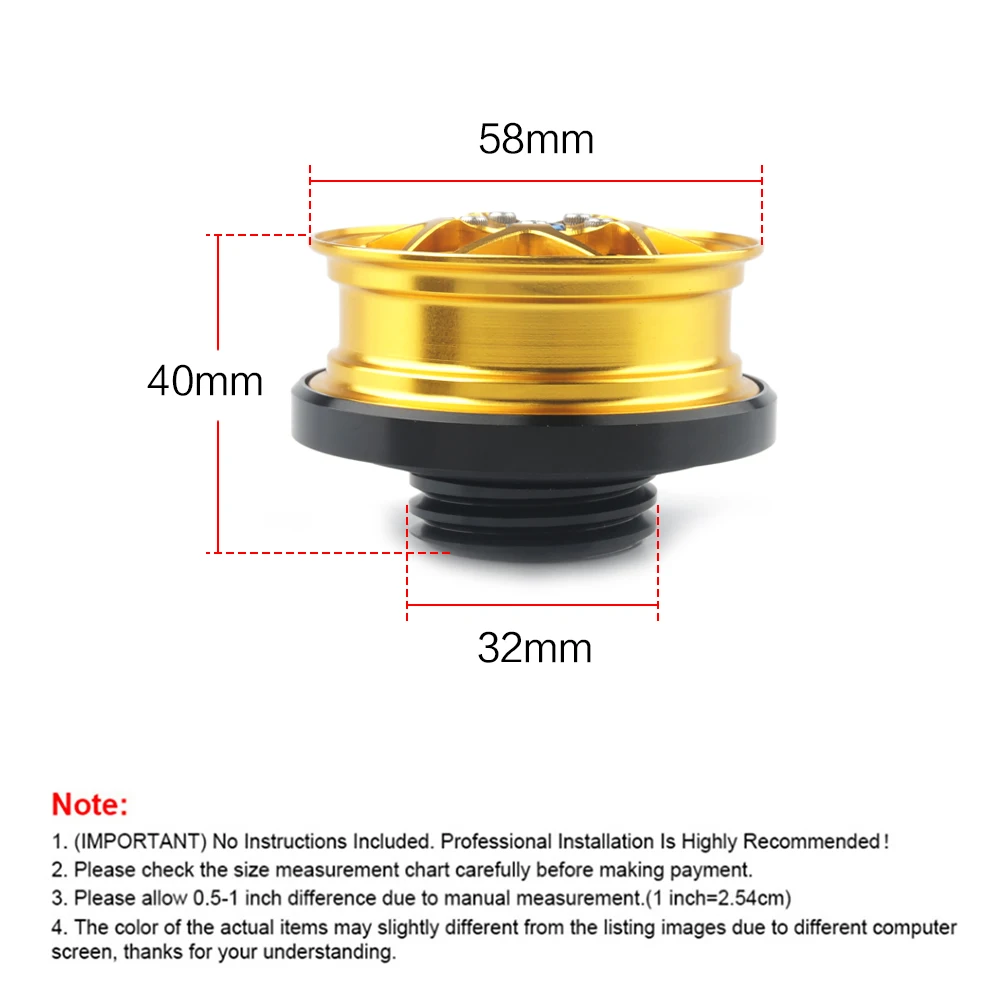 Car Modified Tank Covers Fuel Cap For Honda Oil Cap Civic Fit High Temperature High Pressure-resistant Oil Cap Fuel Filter