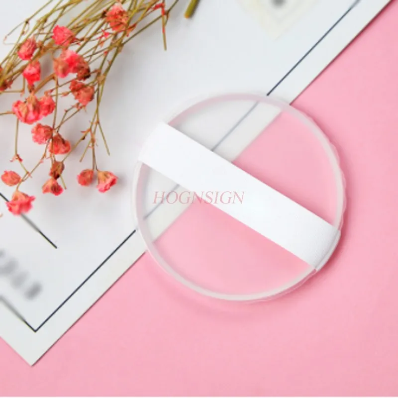 2-częściowy kremowy Puff na poduszkę powietrzną Bb Okrągły przezroczysty silikonowy Puff Bawełniana gąbka na mokro i na sucho Wyprzedaż