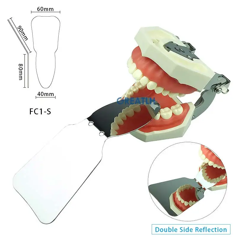 Dental Orthodontic Double-Sided Mirrors Reflector Dentistry Intra Oral Stainless Steel Autoclavable Dental Photography Mirrors