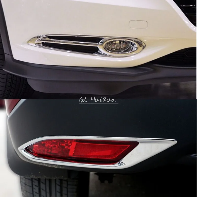 New! Front + Rear Fog Light Lamp Cover Trim for Honda Vezel 2014 2015