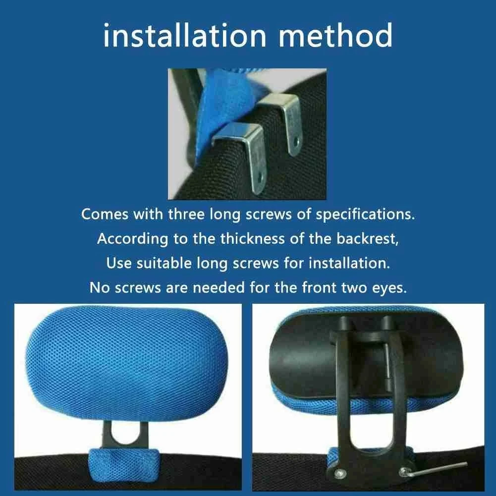 Office Computer Chair Headrest Adjustable Swivel Lifting Chair Neck Protection Pillow Office Chair Accessories Free Installation