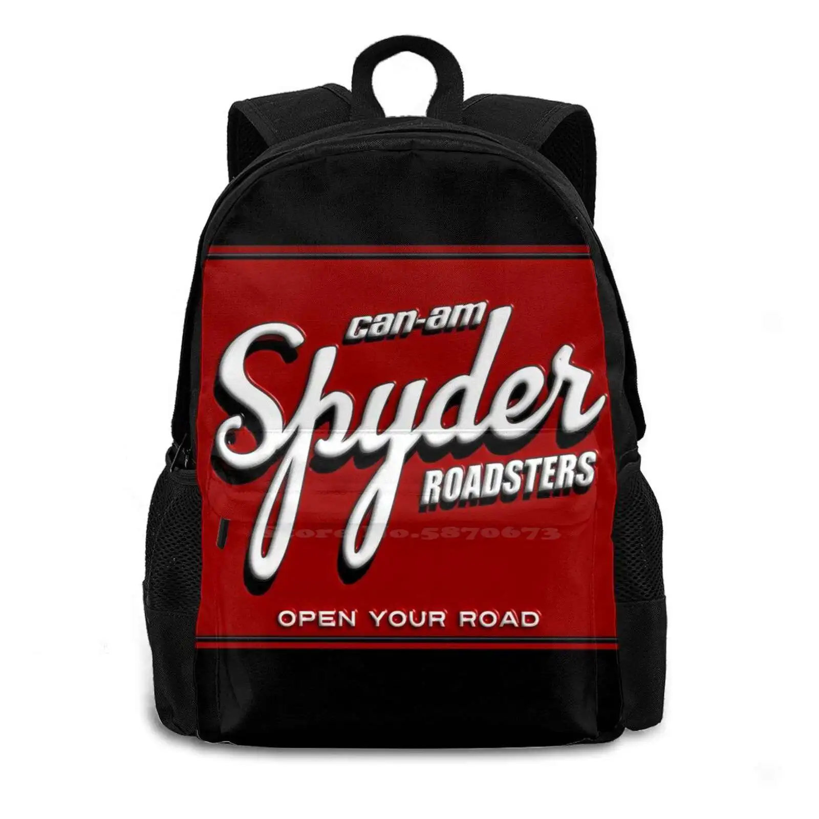 Can-Am Roadsters Sign Women Men Teens Laptop Travel School Bags Canam Can Am Canam Roadsters Trike Bike Biker Garagesign Brp