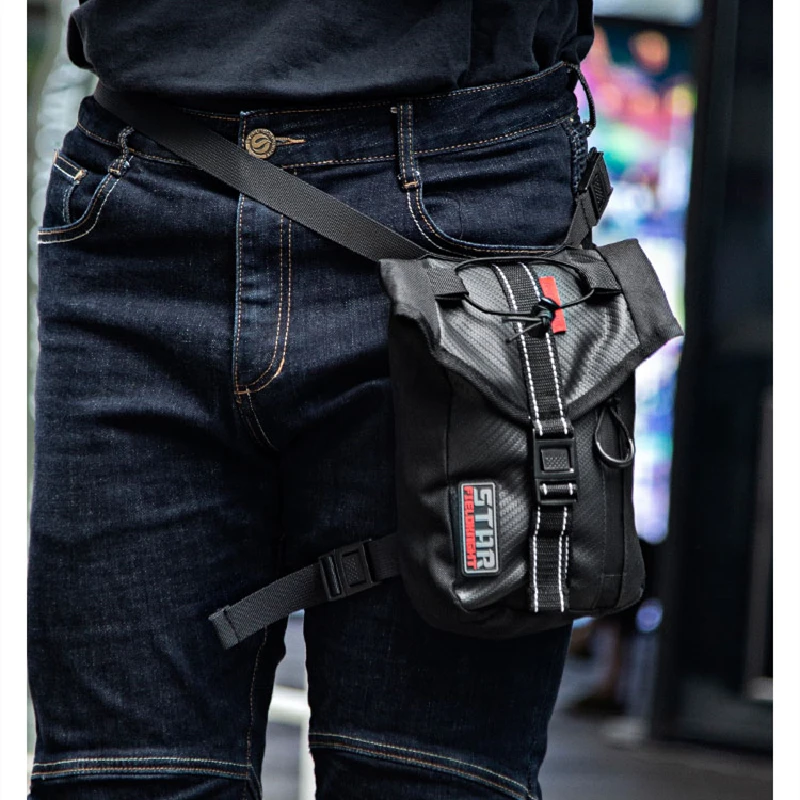 2021 new Fashion Motocycle Bag Waterproof Leg Bag Waist Bag Straddle Bag Unisex Motorbike Riding Outdoor Sports Portable pack