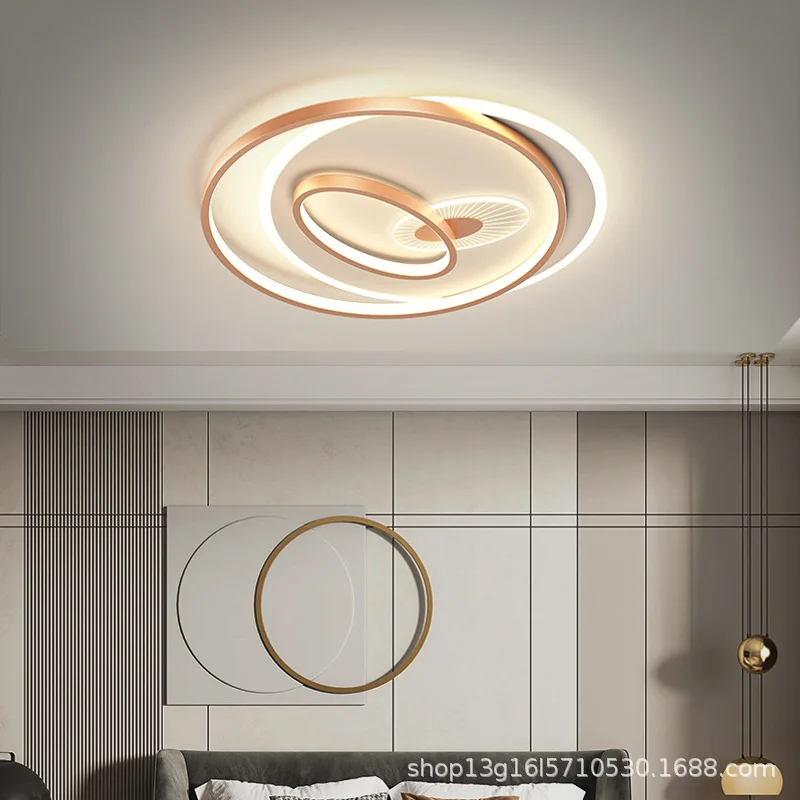 

Modern Style New Product Led Chandeliers Home Ceiling Lamp Master Bedroom Room Simple Creative Personality Lighting Gold Lustre