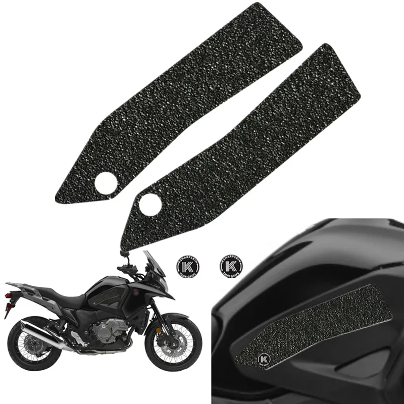 Motorcycle 3D Fuel Tank Pad Tank Grip Left Right Protection Sticker Knee Grip Side Decal For VFR1200X vfr1200x VFR 1200X 16-17