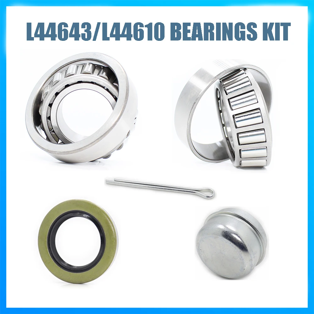 1Set 1\'\' Axles Trailer Wheel Hub Bearings Kit, L44643/L44610,1.000\