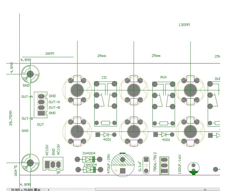 4CH select 1 RCA input Source Selector board for Hi-End Audio Amplifier Preamplifier DIY Kit assembled board 4 ways in 1 output