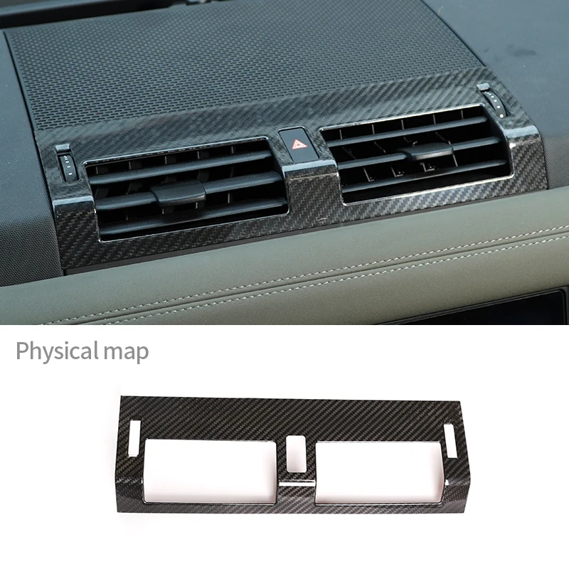 

For Land Rover Defender 110 20-21 Real Carbon Fiber Auto Styling Car Central Control Air Outlet Decorative Frame Car Accessories