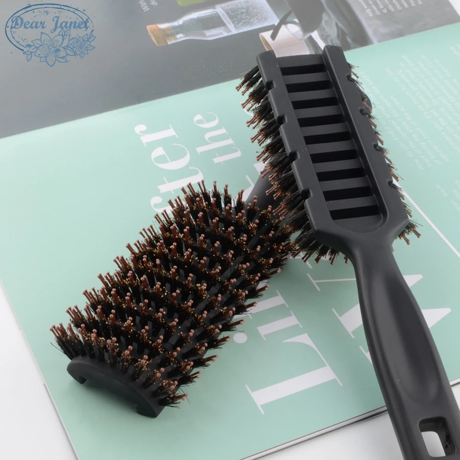 1pc Black Detangling Hair Brush Handle bristle Comb pompadour men styling Shower Massage scalp Comb Salon Hairdressing