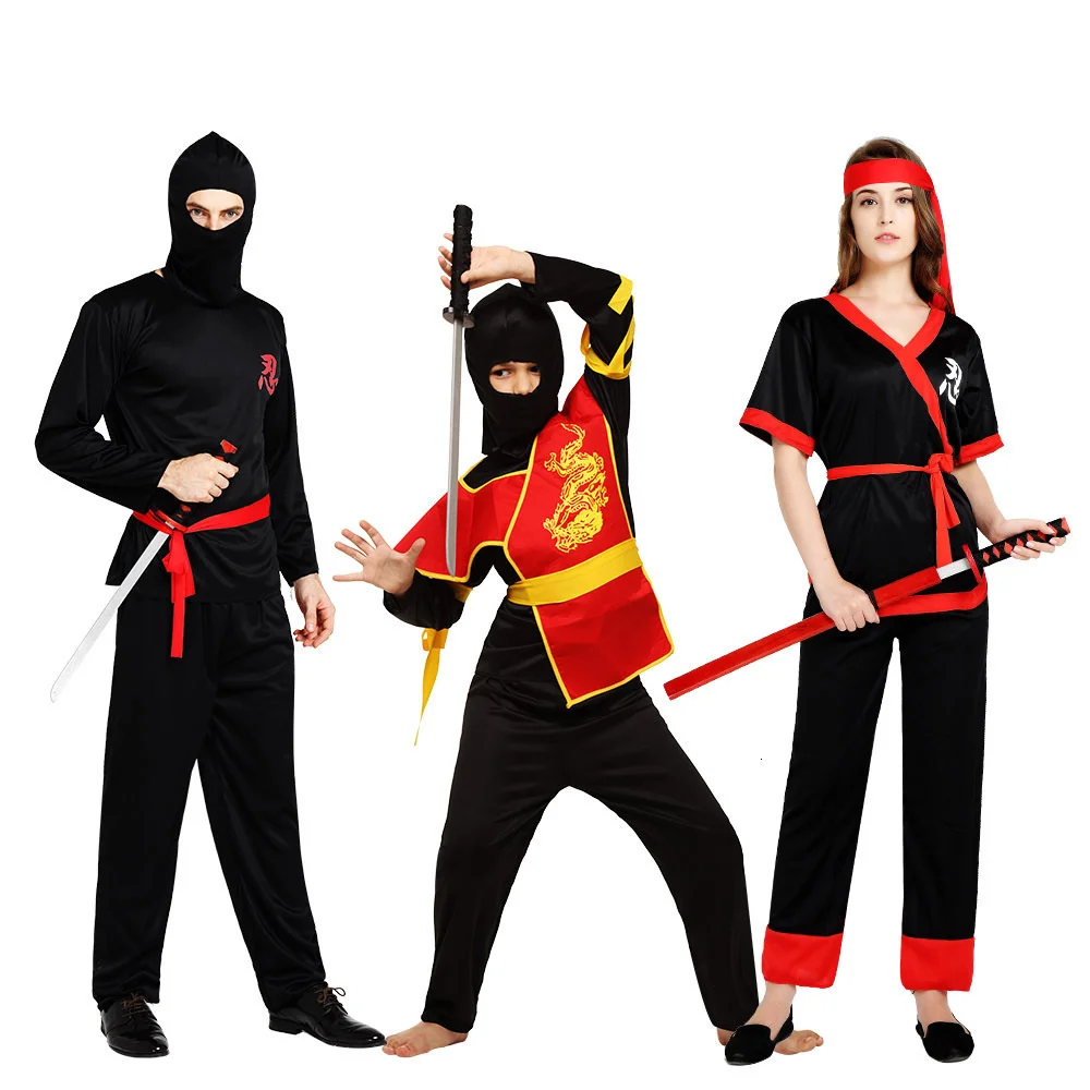 Children sets of ninja clothes dress Christmas party boys warrior girl discretion year new purim cosplay killer costume