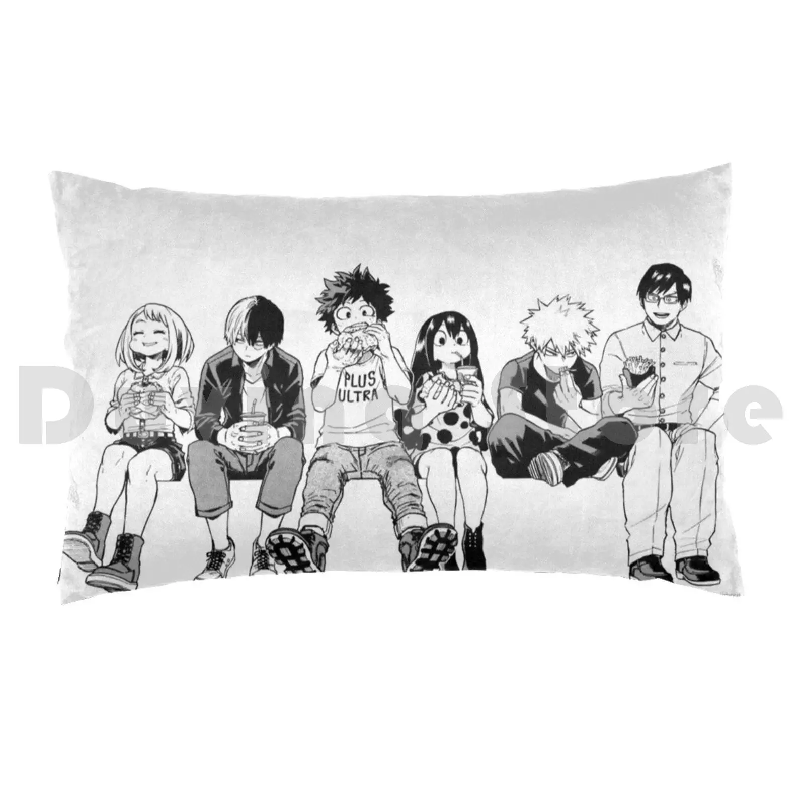 Bw Squad Pillow Case Printed 50x75 Uraraka Ochako Todoroki Shouto Midoriya Izuku Tsuyu Asui Bakugo Katsuki