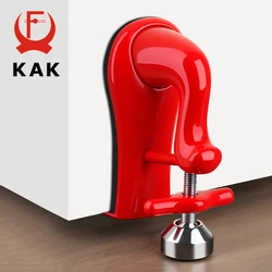 KAK Portable Self-Defense Door Stopper Anti-theft Security Door Lock System Non-punch Travel Accommodation Door Hardware