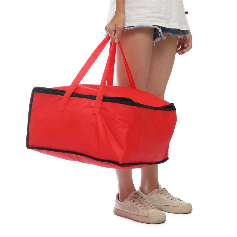 Bolsa impermeable para Pizza, bolsa térmica para comida, Picnic, Plegable, portátil