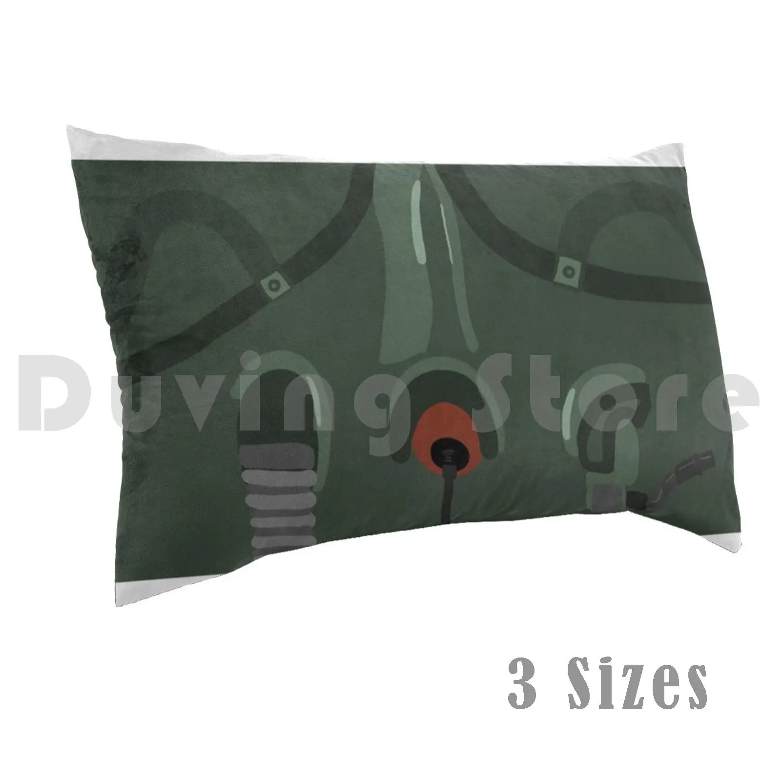 Airforce Pilot Oxygen Pillow Case Printed 35x50 Gas Army Cockpit Pilot Airforce Patriotic Usa