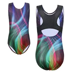 BAOHULU 3-12 Mädchen Galaxy Tank Ballett Trikot Sportler Kostüm Kinder Sleeveless Gymnastik Trikot Body Praxis Outfit