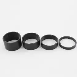 4pcs Newest ultralight Road bike matt UD full carbon fibre headsets washer carbon Mountain bicycle stem carbon spacer MTB parts