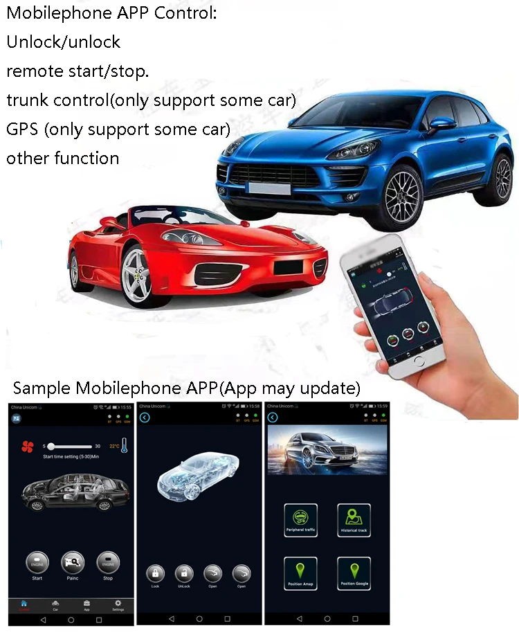 For Volkswagen GOLF 7 2013-2016 Car Add Push Button Start Stop Remote Key Starter Keyless Go System Mobilephone APP Control