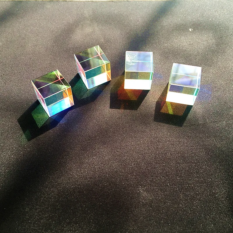 18x18x18mm Flawless Cube Optical Prism Optical Glass For Rainbow Photography Optical Experiment