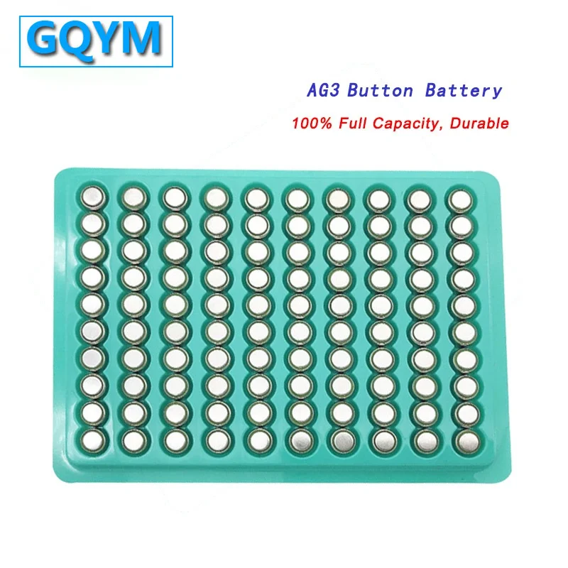 

Cheap 100PCS/Lot LR41 AG3 SR41W 392 192 GP192A LR736 Button Watch Battery Cell Cion Batteries for Flashlights,toys,watches