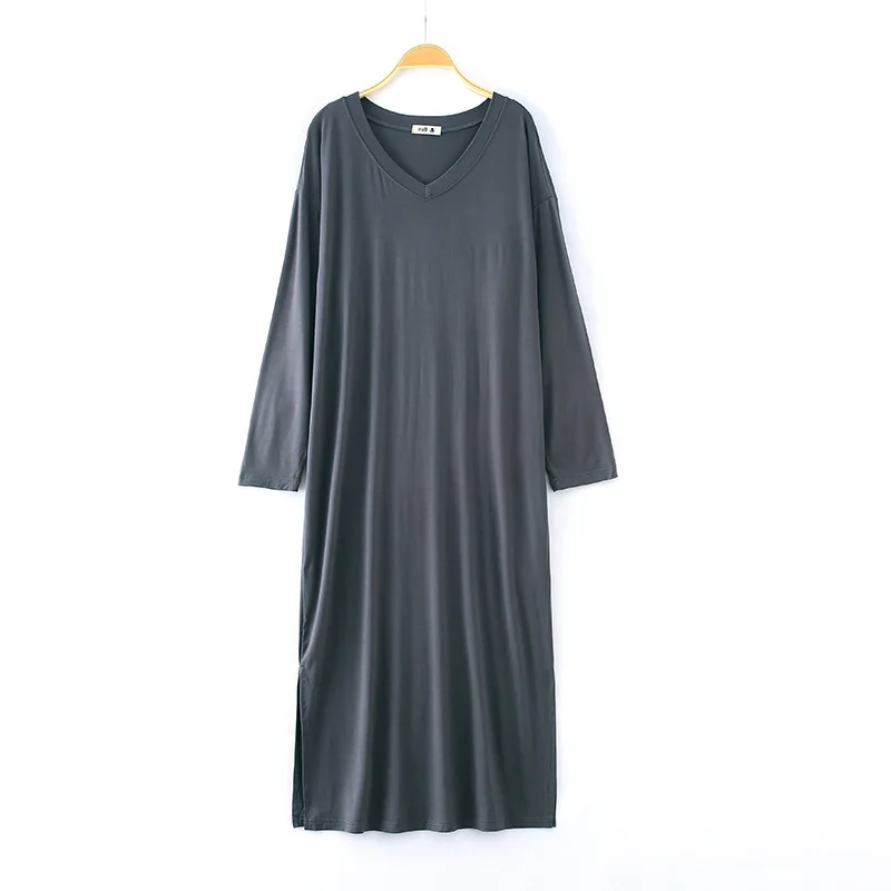 Nighties For Women Nightgowns Modal Sleeping Dress Solid Long Nightgown Nighty For Ladies Loose Home Wear Spring Autumn