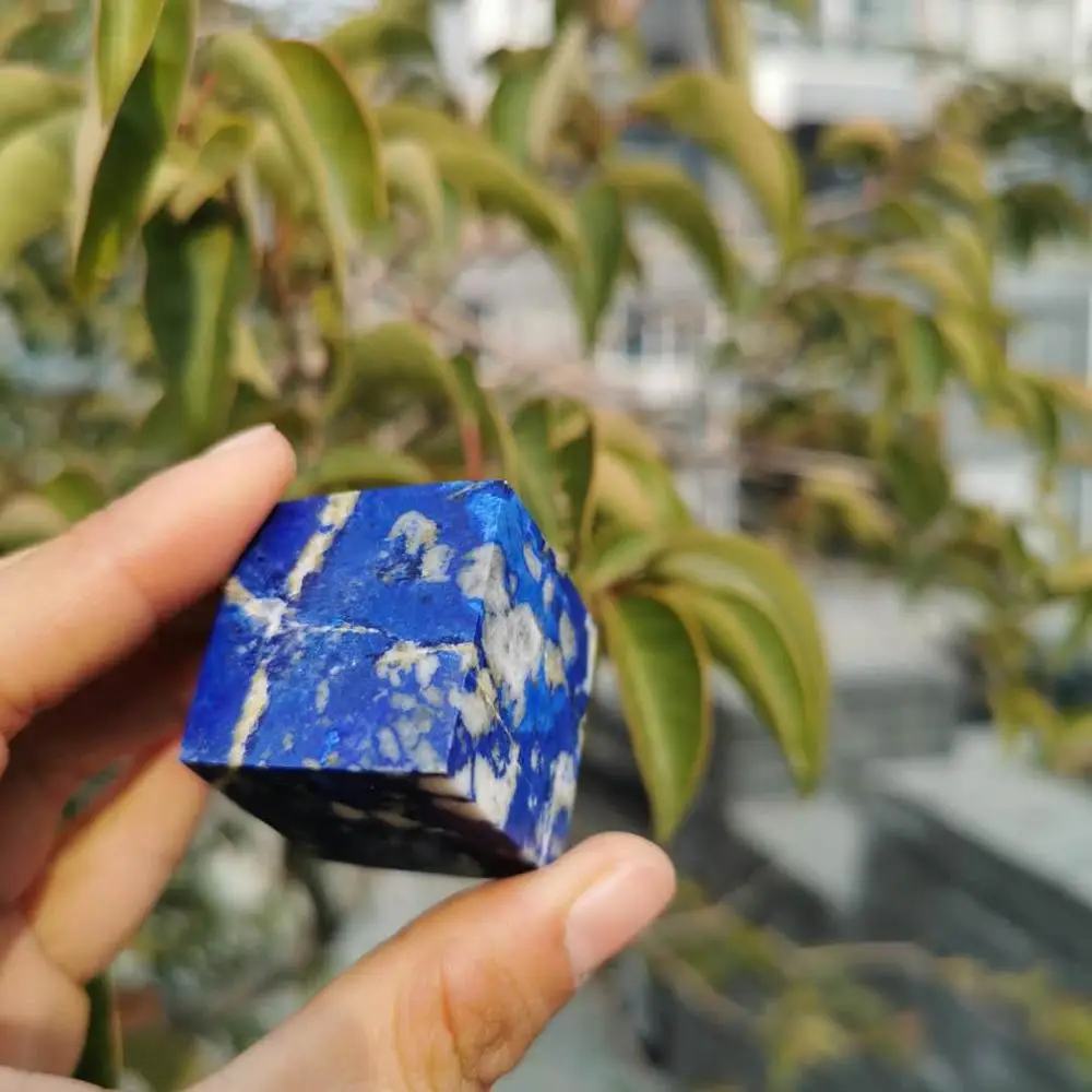 30mm Natural Lapis Lazuli cube quartz crystal cube for healing