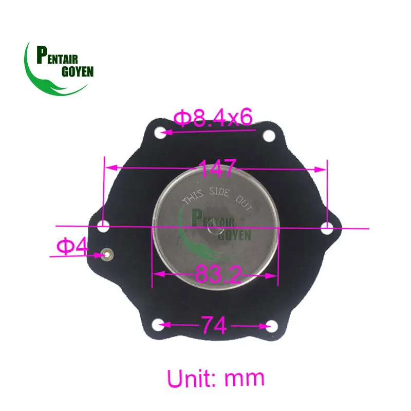 C113686 Nitrile SCG353A051 2 1/2inch  ASCO pulse valve rubber Diaphragm Spring