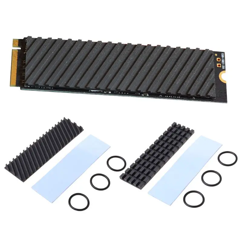 

Pure Copper Graphene Heatsink M.2 NGFF 2280 PCI-E NVME SSD Heat Sink Thermal Pad Conductivity Silicone Cooler Accessory For PS5