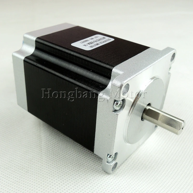 High quality Nema23 CNC Stepper motor 57x76mm 3A 1.8N.m D=8mm 6.35mm 275Oz-in Nema23 CNC Router Engraving machine 3D printer