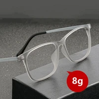Montura de gafas de titanio para hombre, gafas ultraligeras para miopía, montura completa, cómoda, gafas ópticas cuadradas de gran tamaño, montura 9825