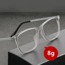 Men's Titanium Eyeglasses Frame Ultralight Myopia Glasses Full Frame Comfortable Large Size Square Optical Glasses Frame 9825