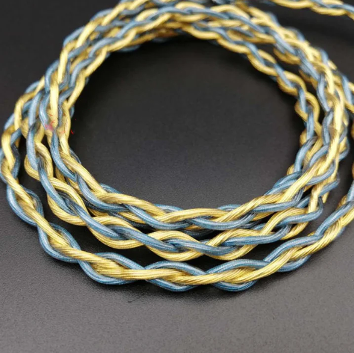 7n OCC 실버 도금 와이어, 4 공유 헤드폰 업그레이드 라인, 252 코어, OD: 4.5-5.0