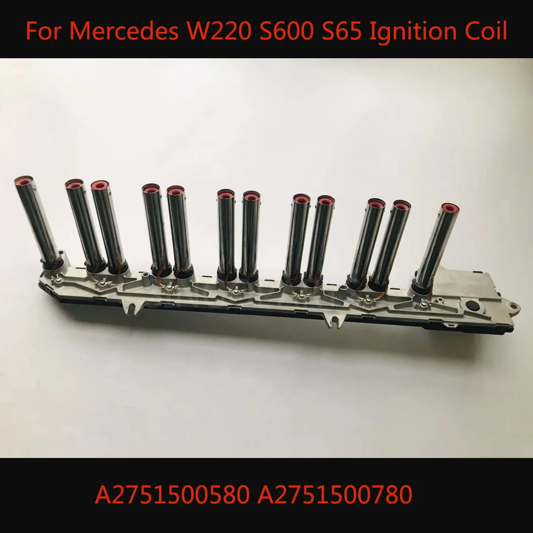 High Quality Left V12 Ignition Coil Pack A2751500580 A2751500780 Used For Mercedes W220 S600 S65 CL600