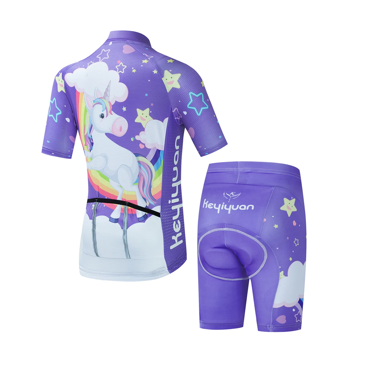 2022 KEYIYUAN bambino Mtb ciclo abbigliamento tuta estate manica corta abbigliamento da bicicletta bambini bici ciclismo Jersey Set Maillot cyclismo