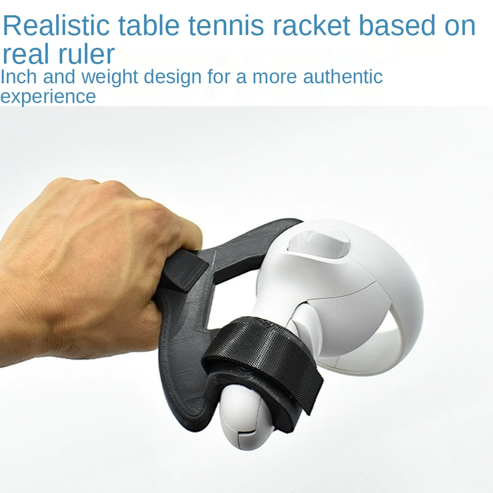 Para Adequado para oculus Quest 2 toque controlador mesa tênis raquete grip VR mesa tênis jogo