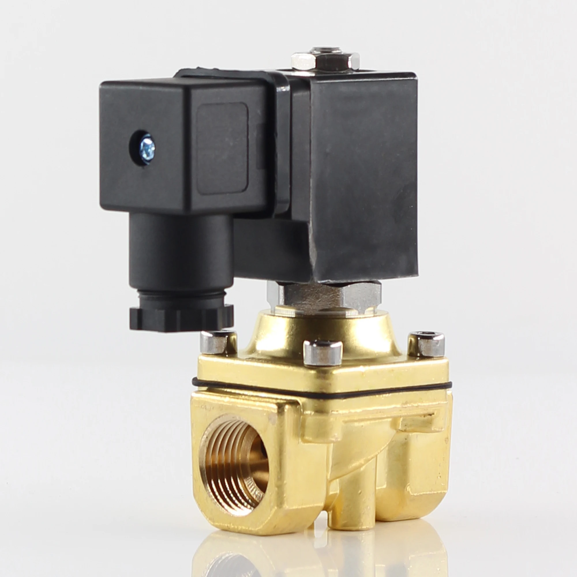 

1/4" 3/8" 1/2" NPT or G thread Direct Acting Solenoid Valve,20Bar Normally closed water air valves, AC 110V 220V DC 12V 24V 48V