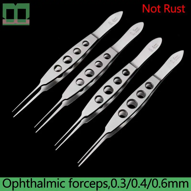 

Surgical forceps 11cm import stainless steel 0.3/0.4/0.6mm ophthalmic instruments ophthalmic forceps cosmetic plastic surgery