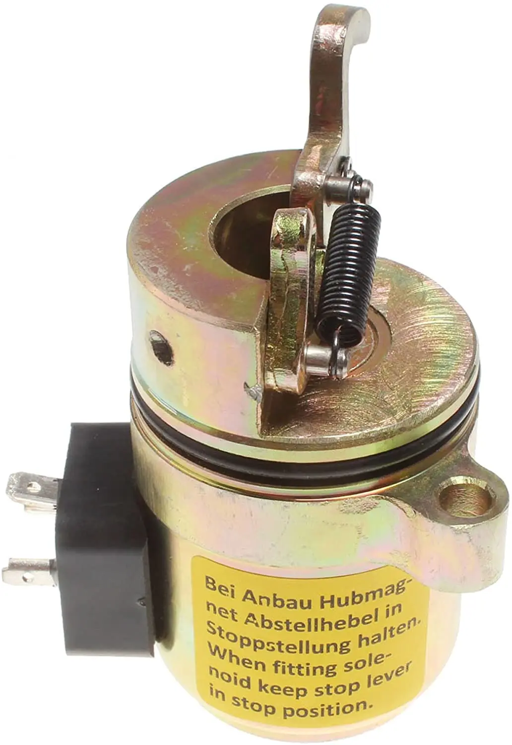 Holdwell Fuel Shut Off Solenoid 04170534R for Deutz BF4M1011F Bobcat Skid Steer Loader 12Vdc