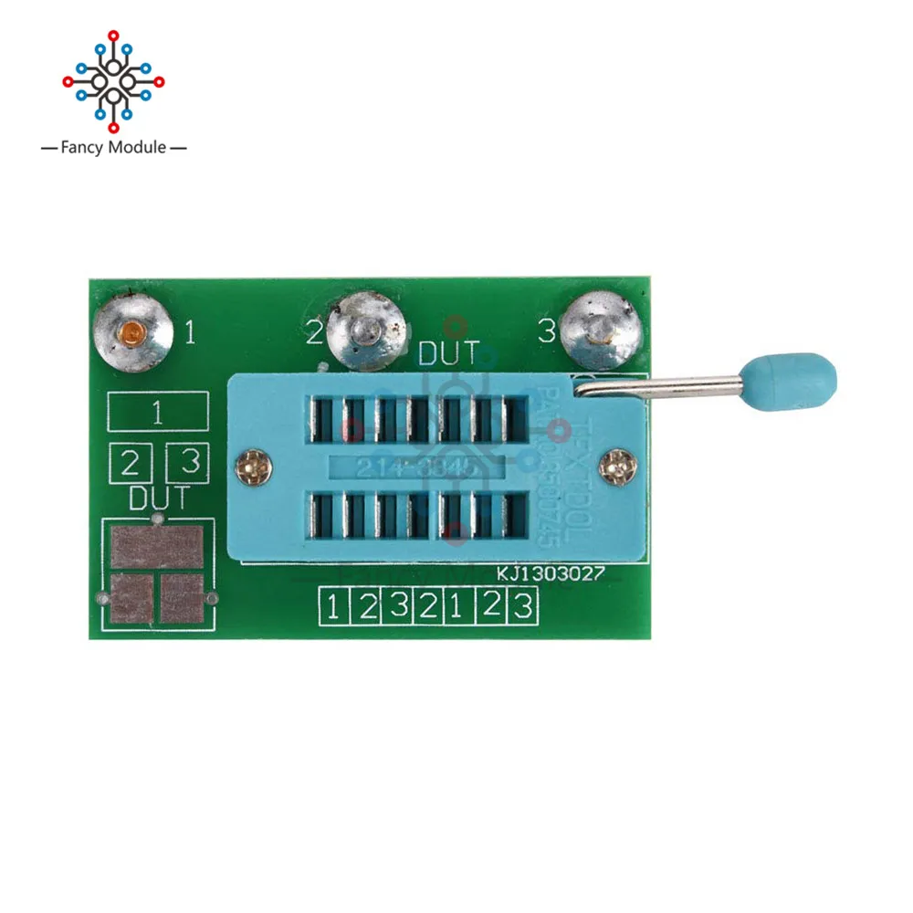 MK-168 Transistor Tester Diode Triode Capacitance Resistance ESR RLC LCR NPN PNP MOS Meter with Clip Cable SMD Adapter