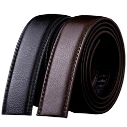 New 3.5cm Wide Genuine Leather Automatic Belt Body No Buckle Strap Without Buckle Belts Men High Quality Male Belts 8002