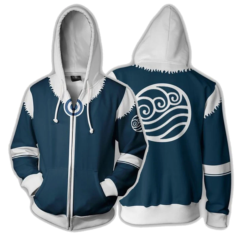 Avatar: The Last Airbender 3D Printed Zipper Hoodie Sweatshirts Men Women Harajuku Hooded For Spring Autumn Clothing 300