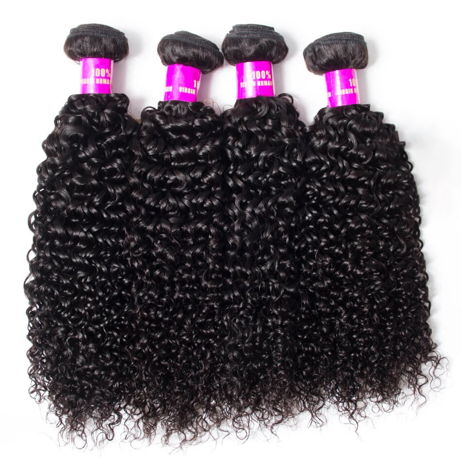 Peruvian 10A Weave Bundles Raw Curly Human Hair Bundles Kinky Curly bundles Wave Bundle Remy Ponytail Extensions 3 4 Bundles