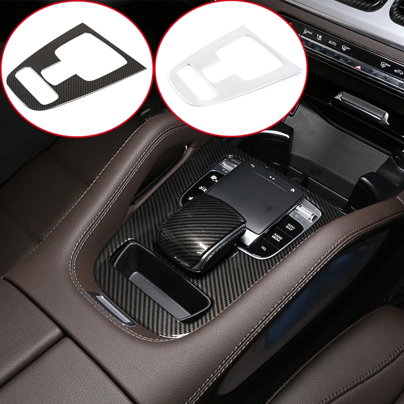 

ABS Carbon Fiber Car Interior Central Gear Shift Panel Trim For Mercedes Benz GLE GLS Class W167 X167 2020 Accessories