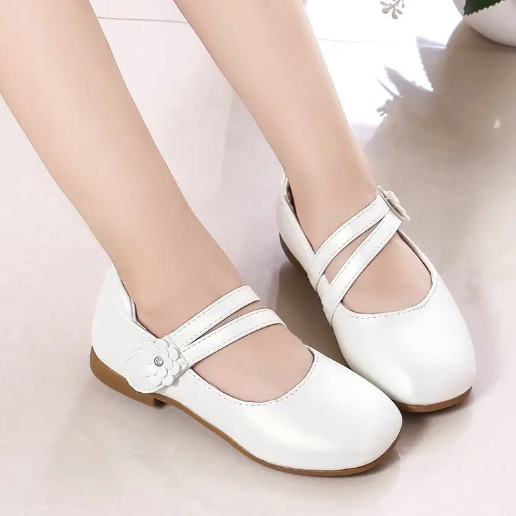 Mädchen Casual Wohnungen Mode Prinzessin Blume Mädchen Mary Janes Flache Weiche Mit Blumen Kinder Schuhe Für Hochzeit Party Geburtstag Süße – Detail 14