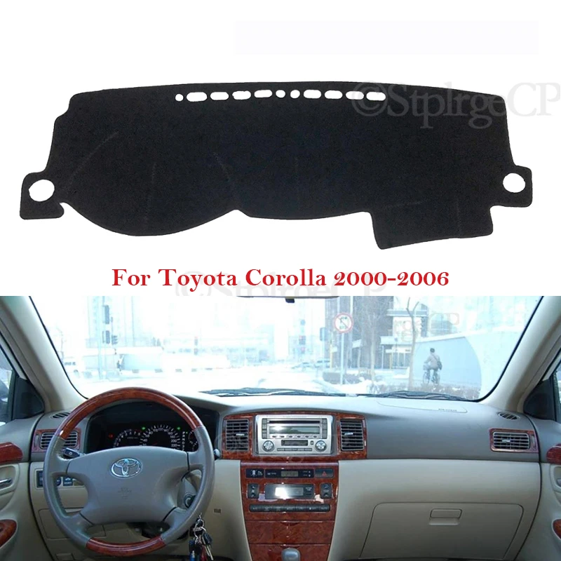 Dashboard Cover Protective Pad for Toyota Corolla E120 E130 2000 2001 2002 2003 2004 2005 2006 Dash Board Sunshade Carpet Car