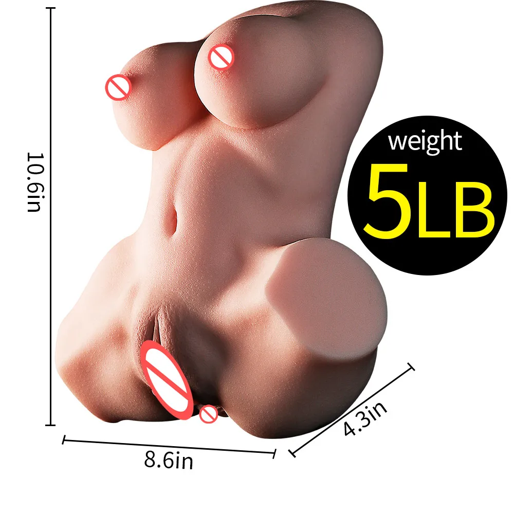 Real Skin Texture 3D Big Breast Dolls Realistic Hip Vagina Pussy Anus Male Masturbator Adults Masturbation For Men Sex Toy