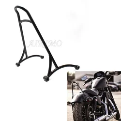 Black Motorcycle Short Passenger Sissy Bar Backrest For Harley Sportster XL Iron Nightster 883 1200 Forty Eight 48 2004-2017