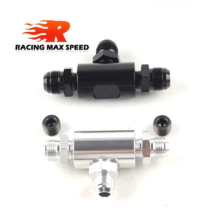 

fuel distribution Y fittings CNC machined from 6061-T6 aluminum and available in black and silver describ AN10-AN10-AN10